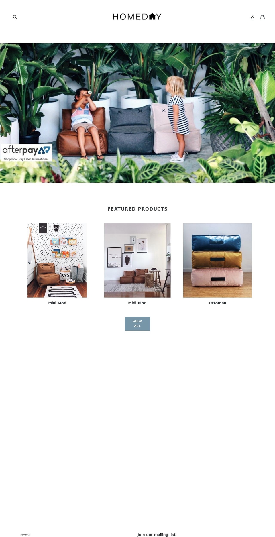 homeday.com.au shopify website screenshot