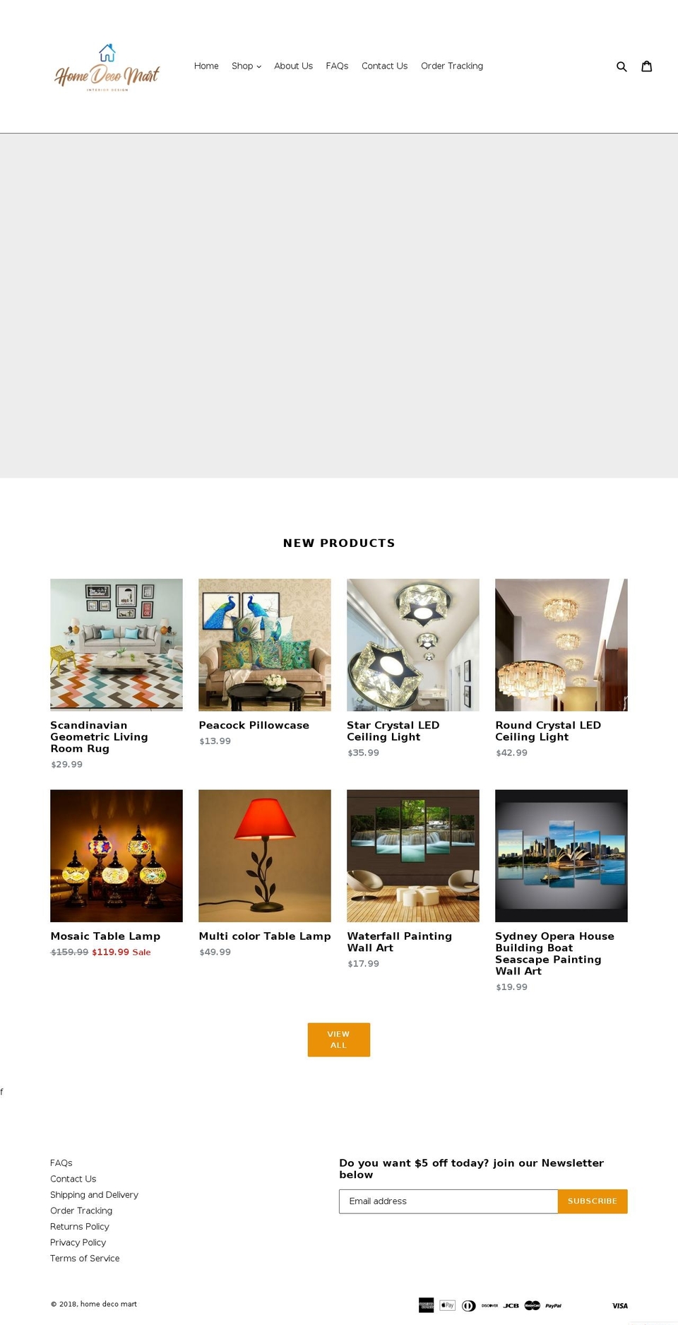 homedecomart.com shopify website screenshot