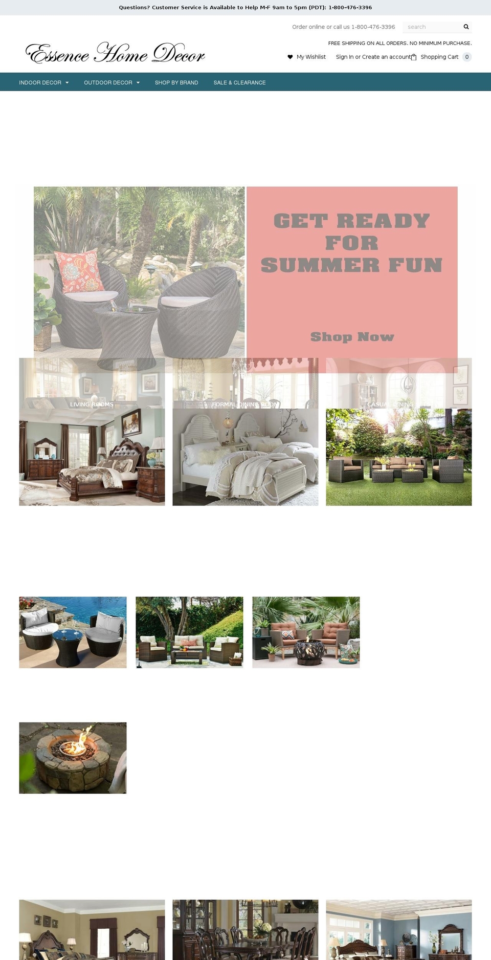 homedecoressence.com — Shopify storefront screenshot