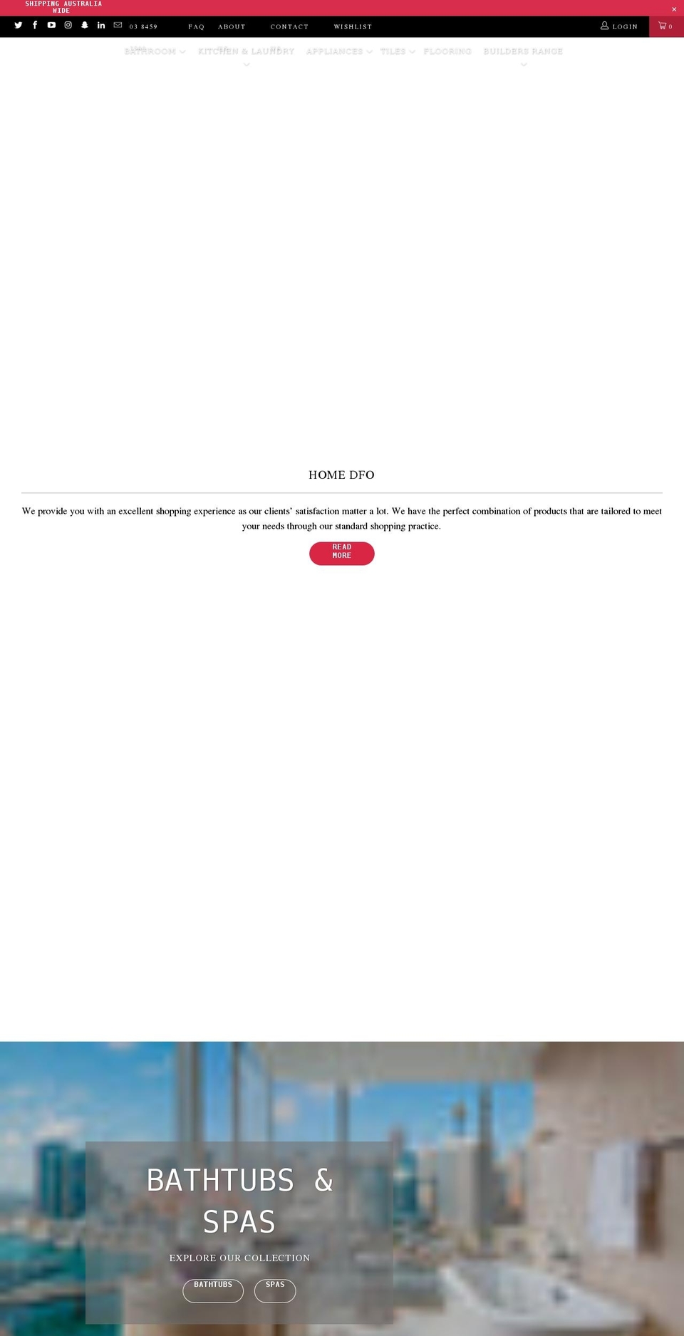 homedfo.com.au shopify website screenshot