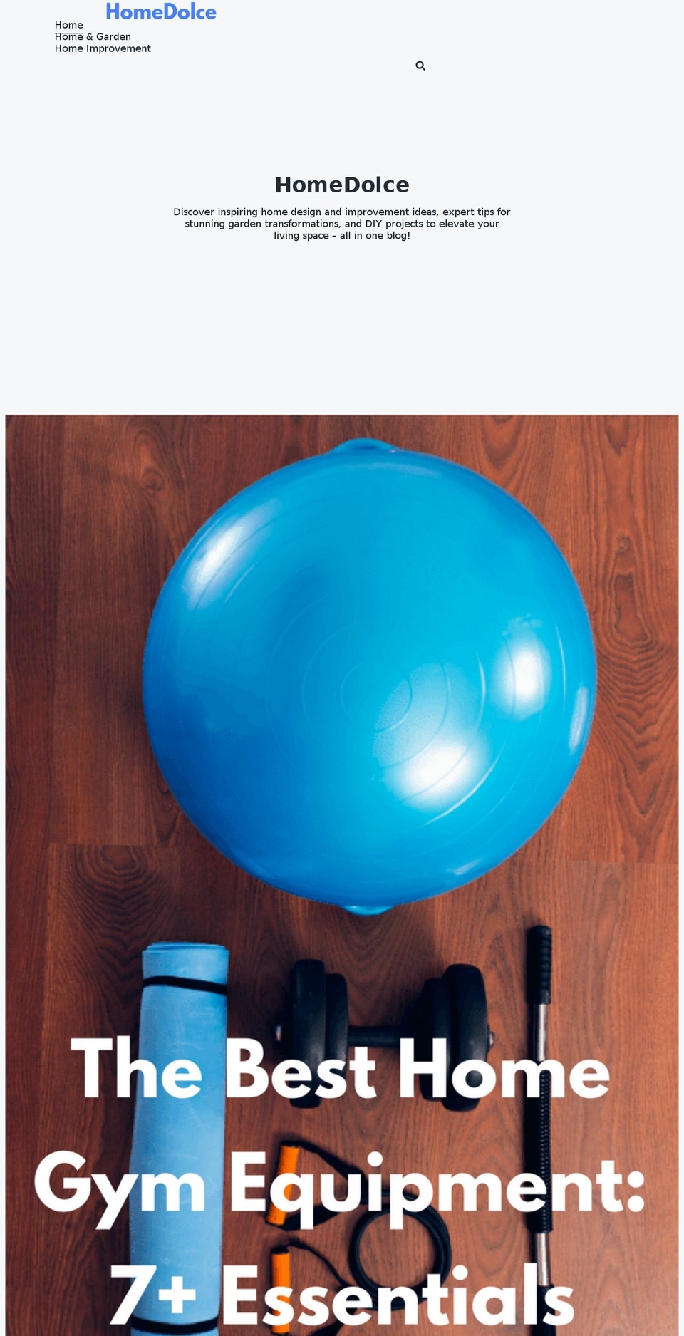 homedolce.com — Shopify storefront screenshot