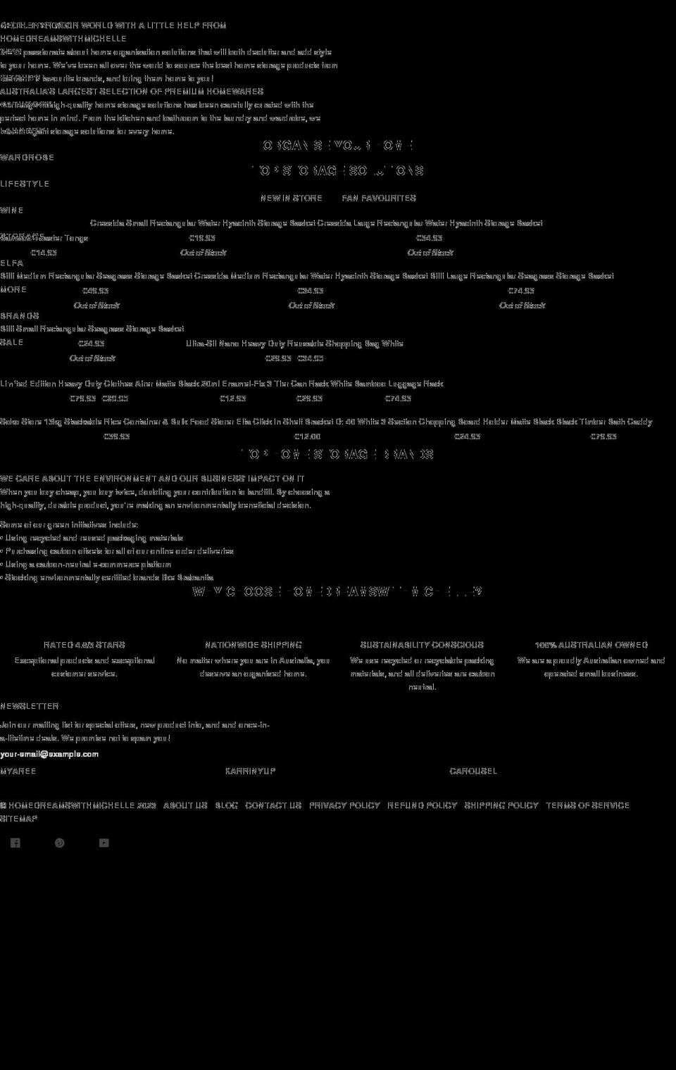 homedreamswithmichelle.com shopify website screenshot