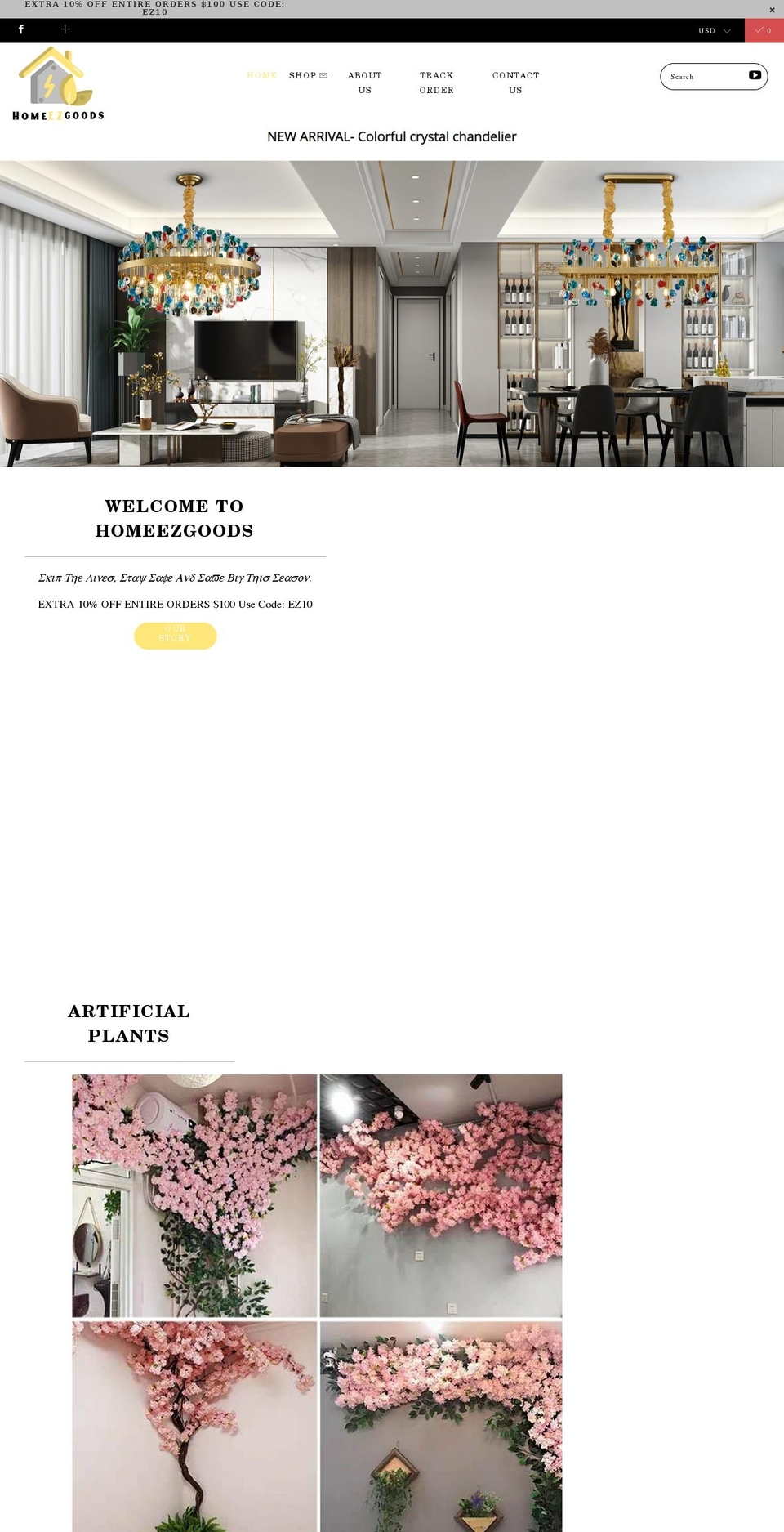 homeezgoods.com shopify website screenshot