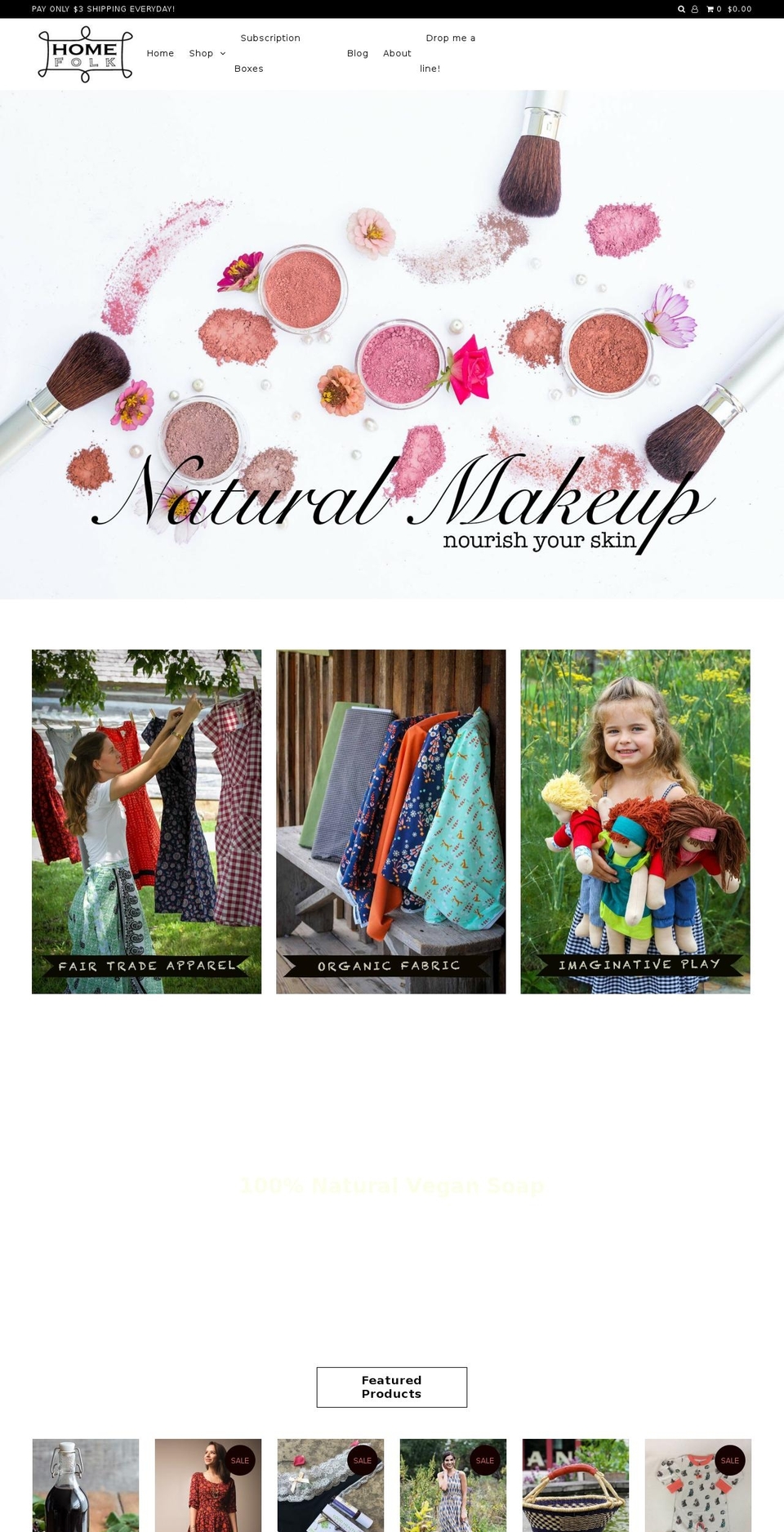 homefolk.com shopify website screenshot