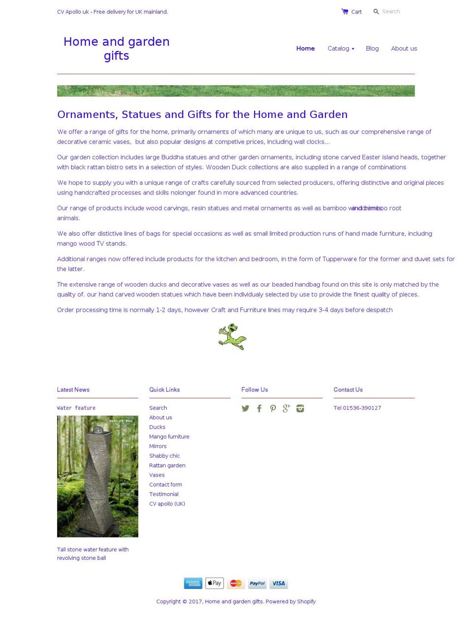 homegiftsgarden.com shopify website screenshot