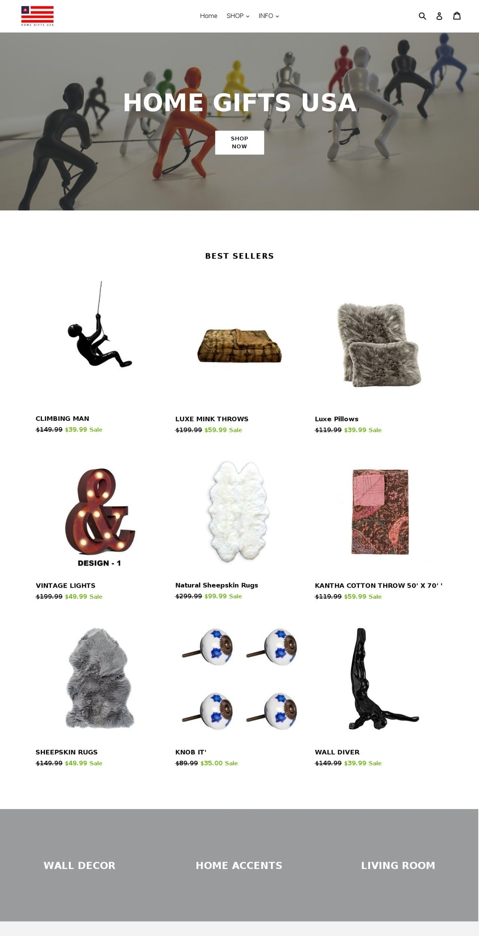 homegiftsusa.com shopify website screenshot