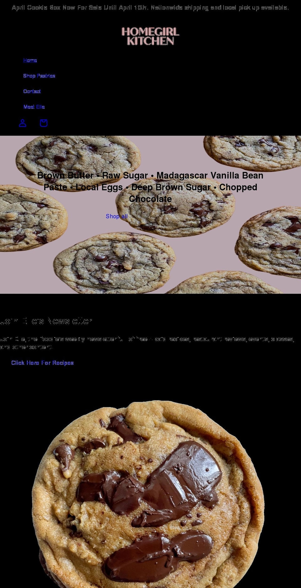 homegirlkitchen.com shopify website screenshot