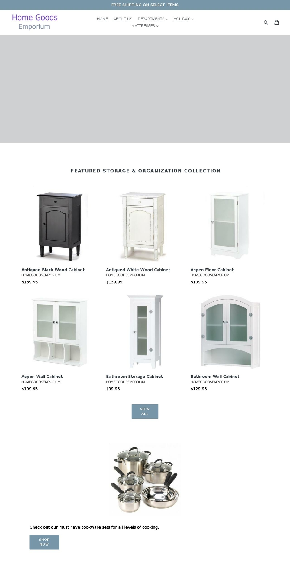 homegoodsemporium.com — Shopify storefront screenshot