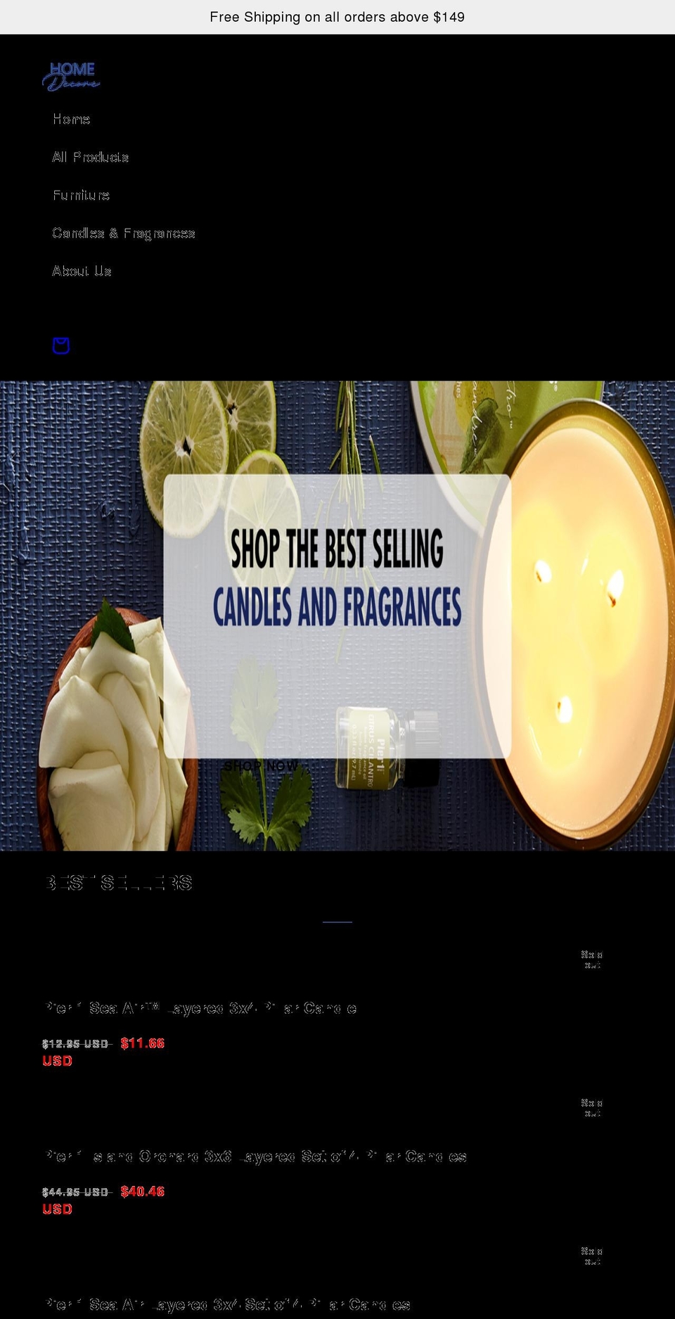 Home Decore Shopify theme site example homegoodshop.com