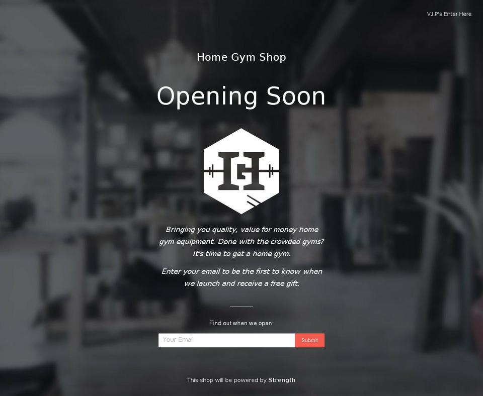 homegymshop.co.uk shopify website screenshot