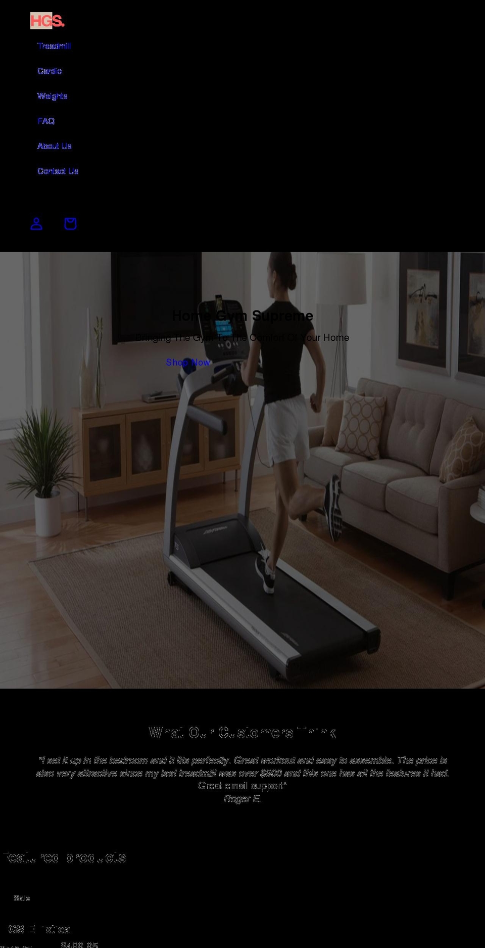 homegymsupreme.com shopify website screenshot