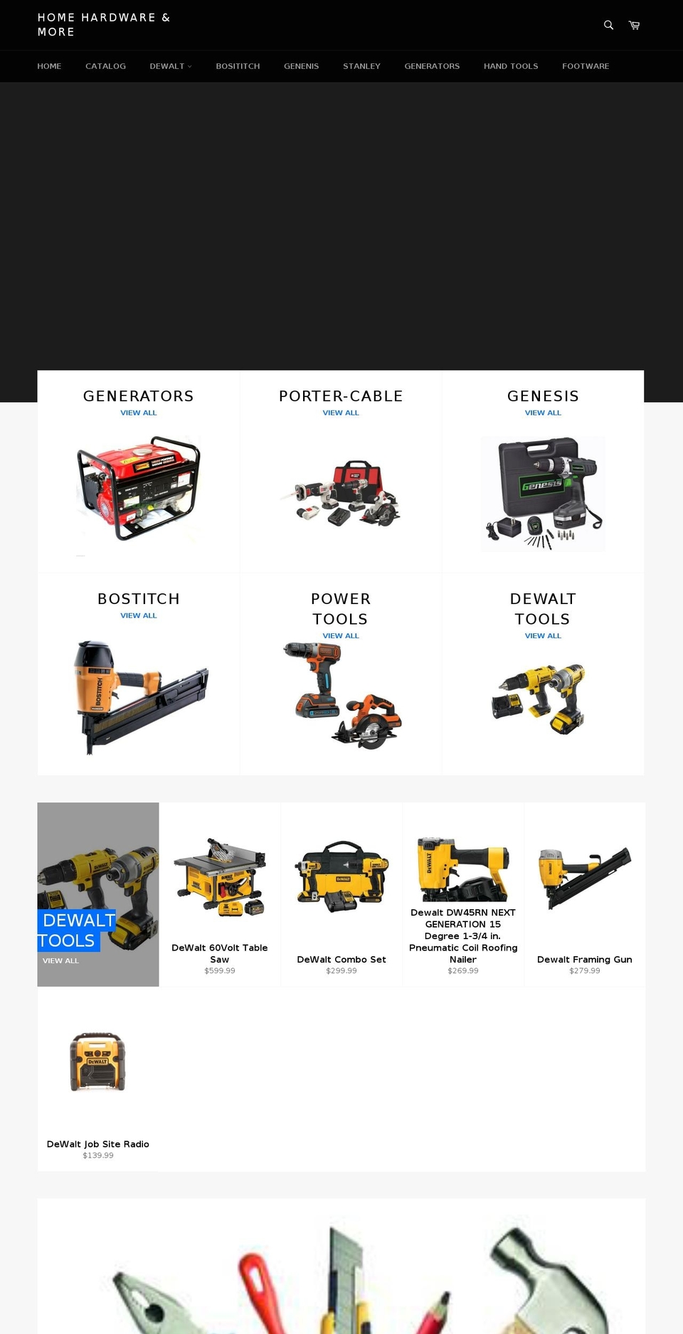 homehardwarestore.biz shopify website screenshot