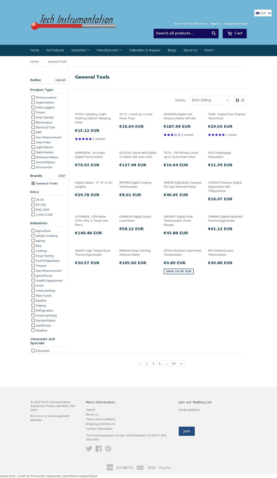 homeinspectionshop.com — Shopify storefront screenshot