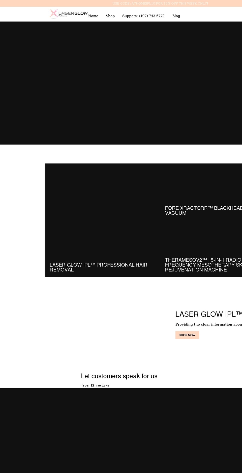 homeiplhairremoval.com shopify website screenshot