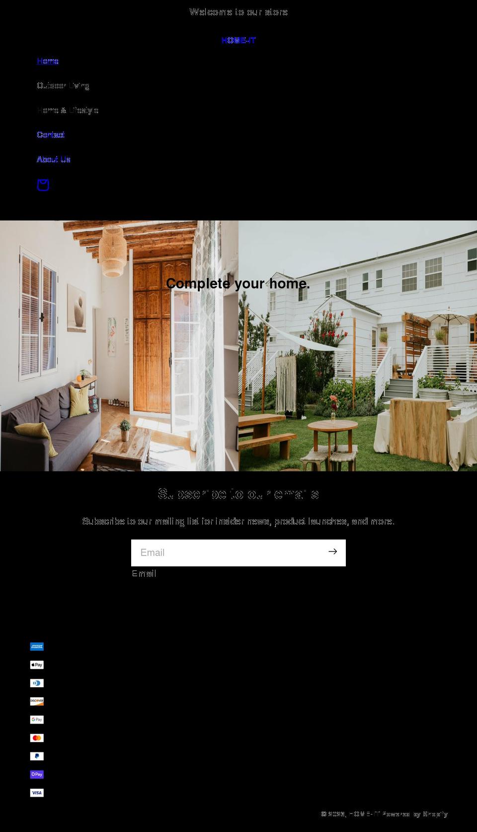 homeit.ca shopify website screenshot