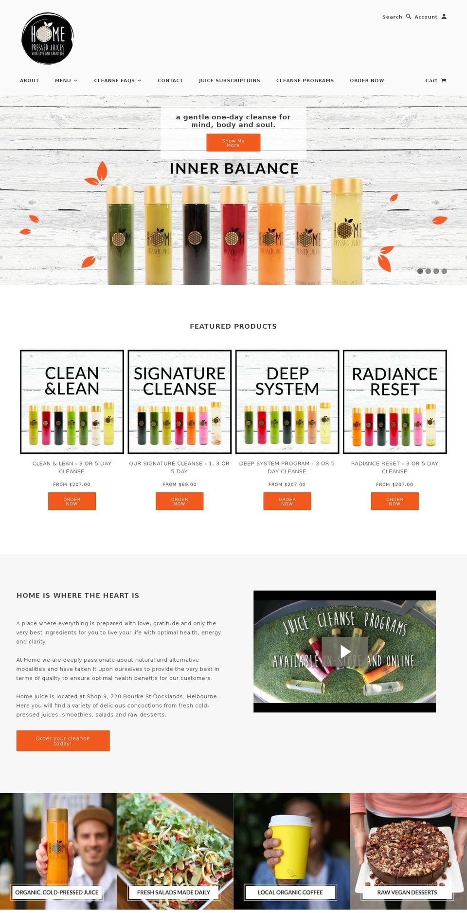 homejuice.com.au shopify website screenshot