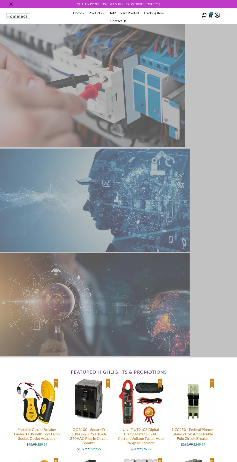 homelecs.com shopify website screenshot