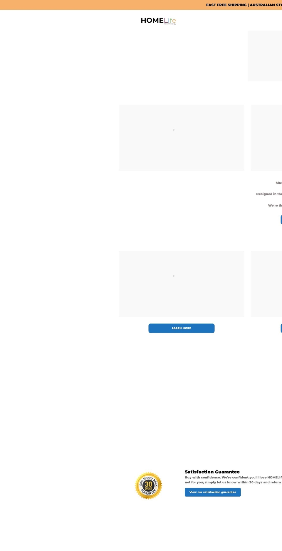 homelifetech.com.au shopify website screenshot