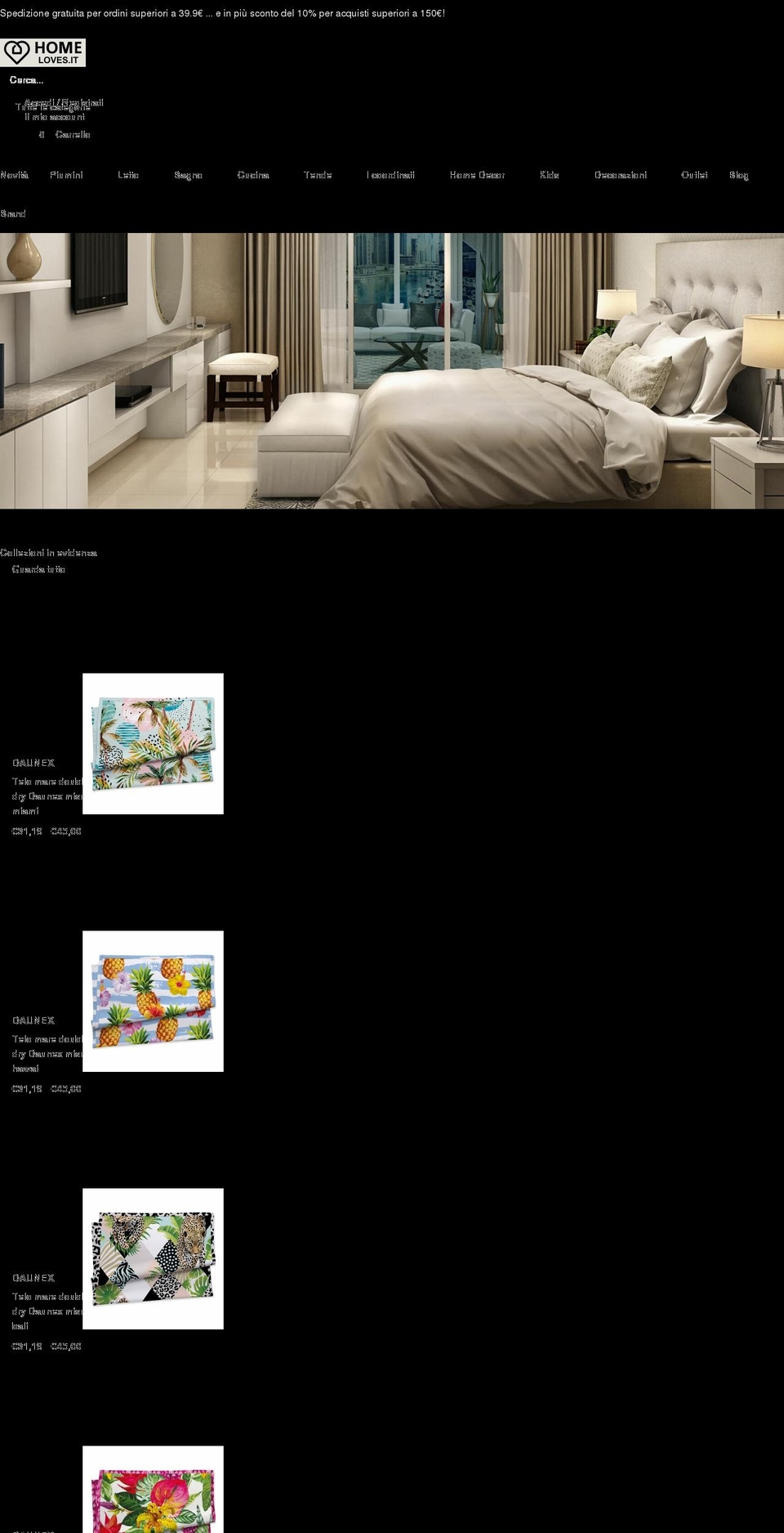 homeloves.it shopify website screenshot