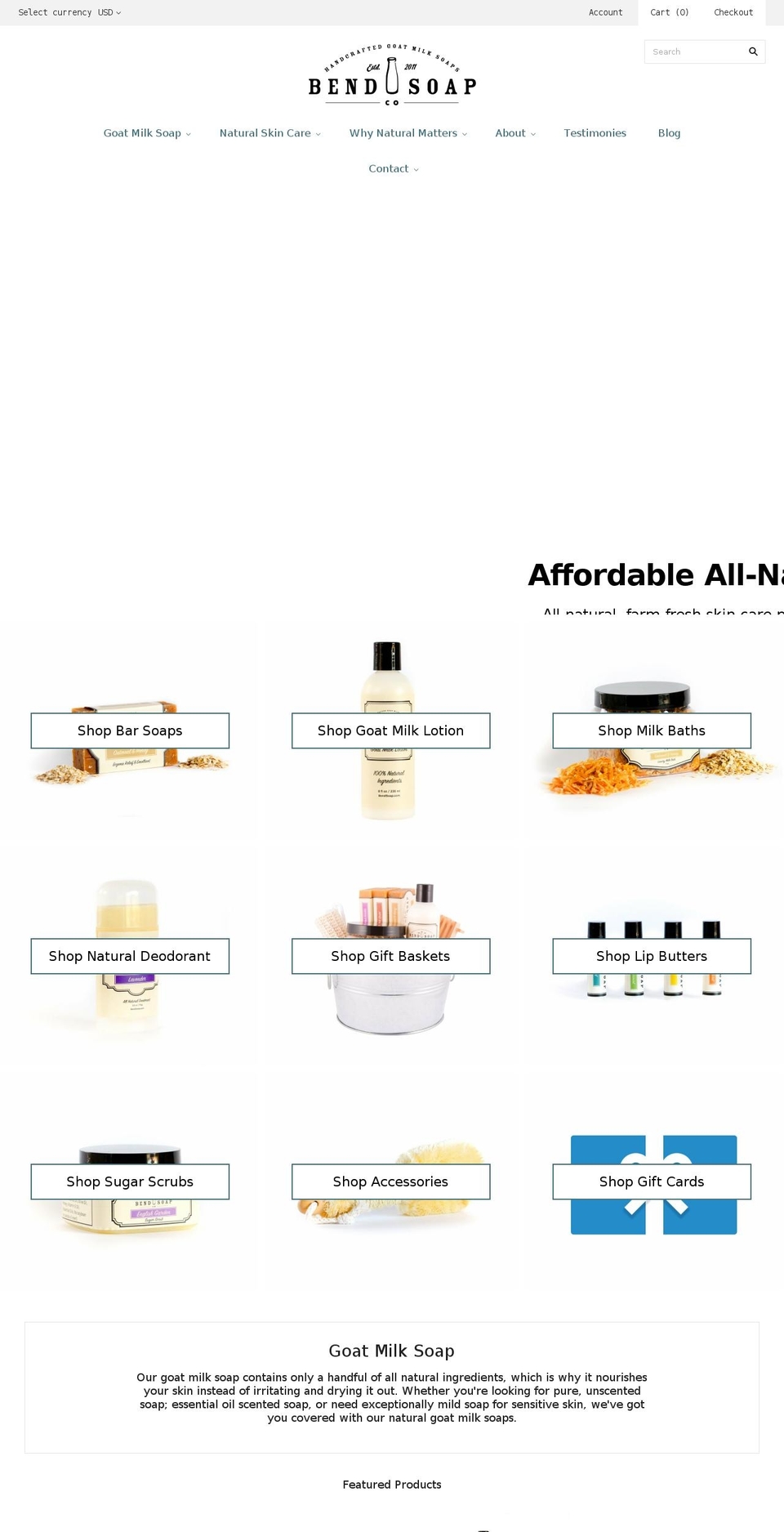 [VIDEO HERO] Version 1.3 Shopify theme site example homemadegoatsoap.com