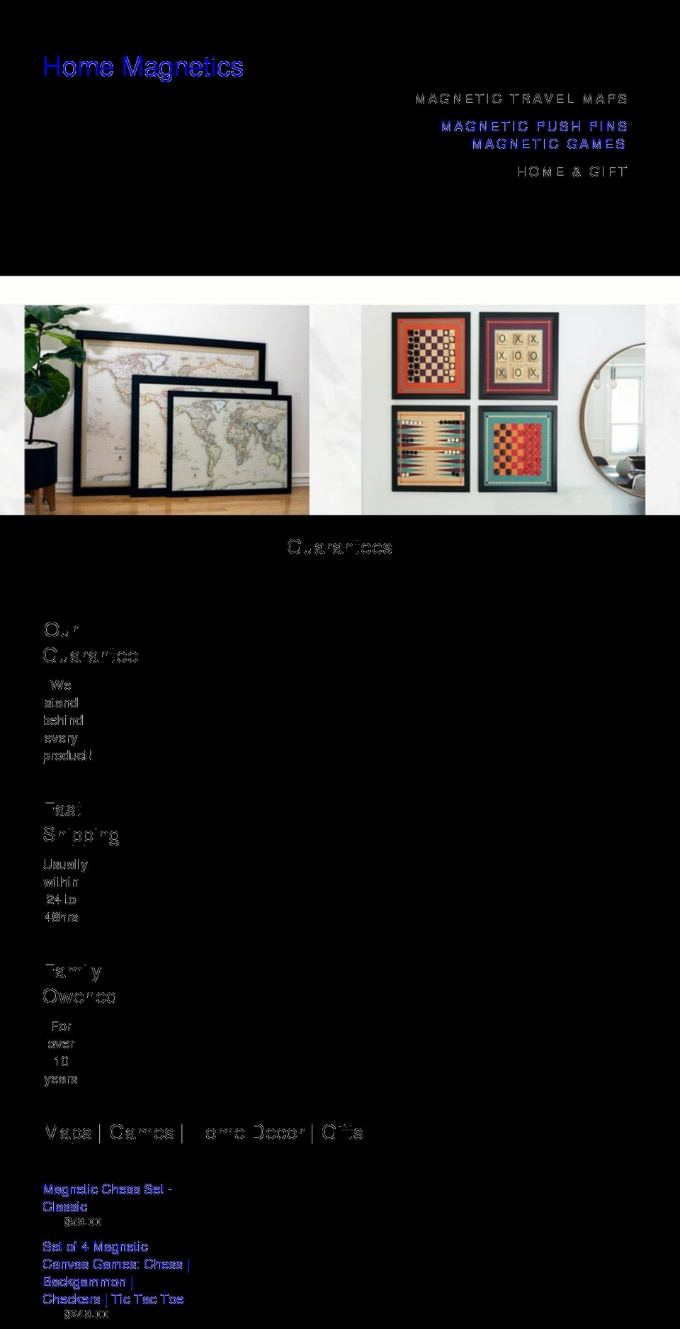 homemagnetics.com shopify website screenshot