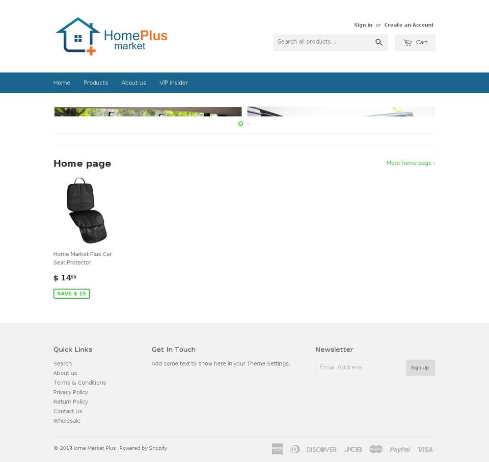 homemarketplus.com shopify website screenshot
