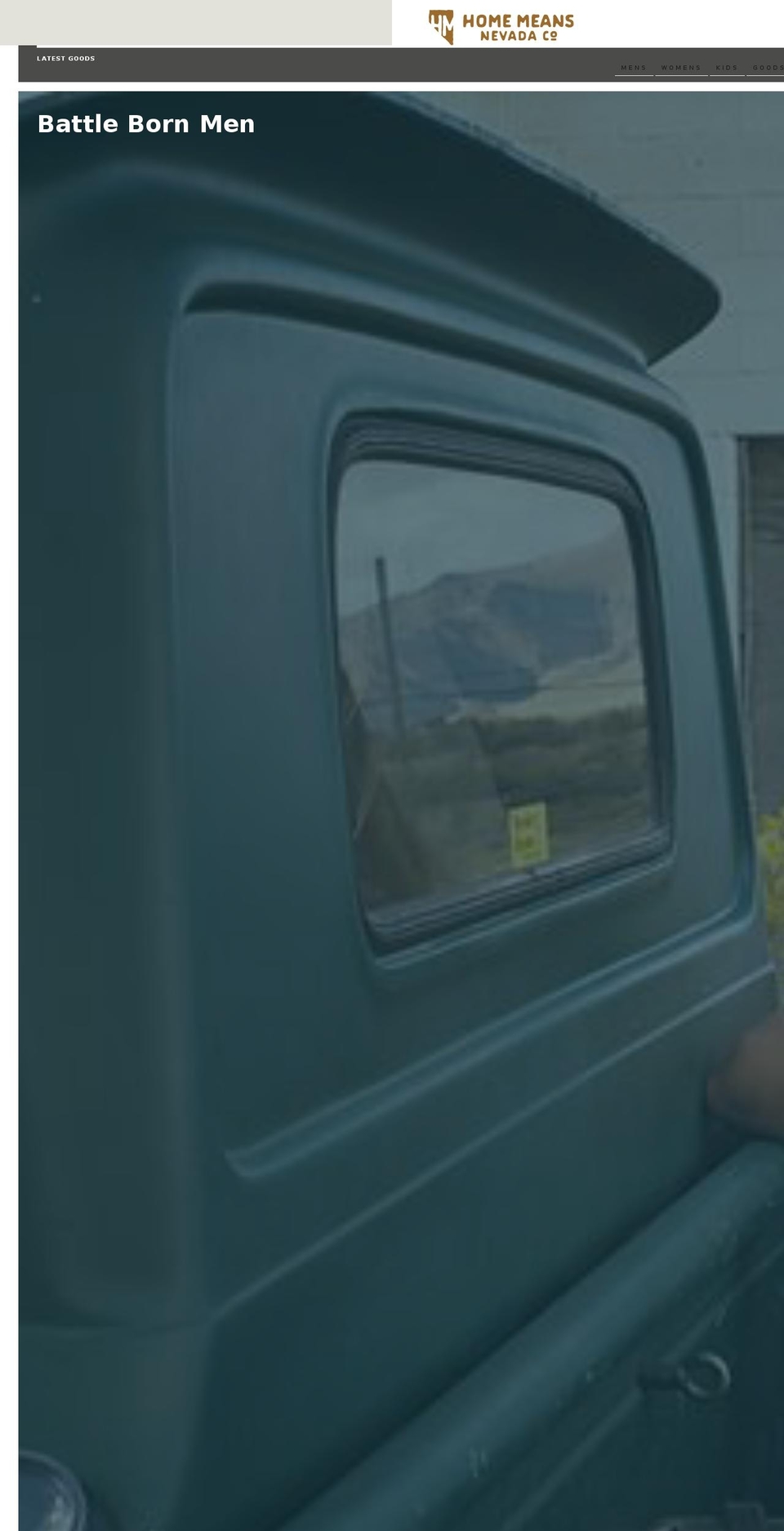 homemeansnevadaco.com — Shopify storefront screenshot