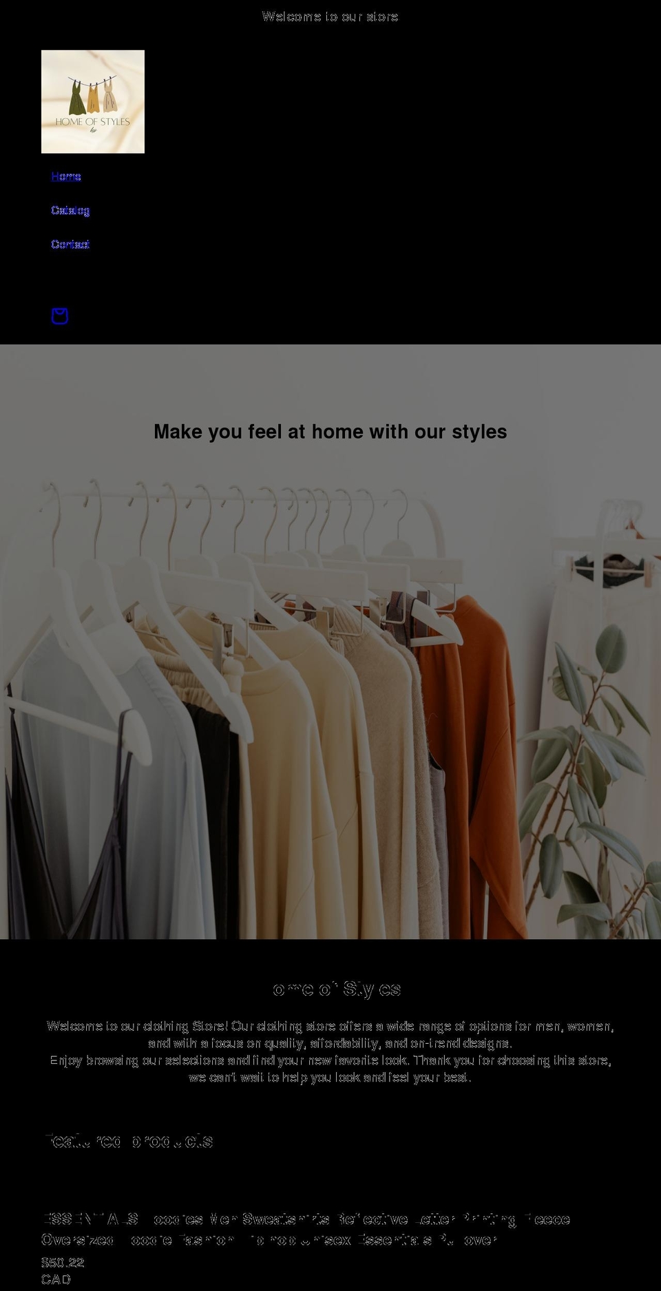 homeofstyles.com — Shopify storefront screenshot