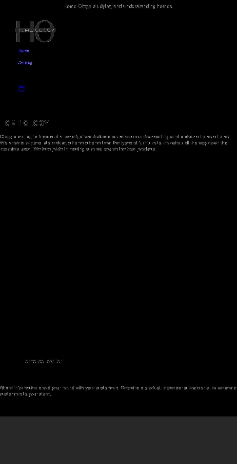 homeologyonline.com shopify website screenshot