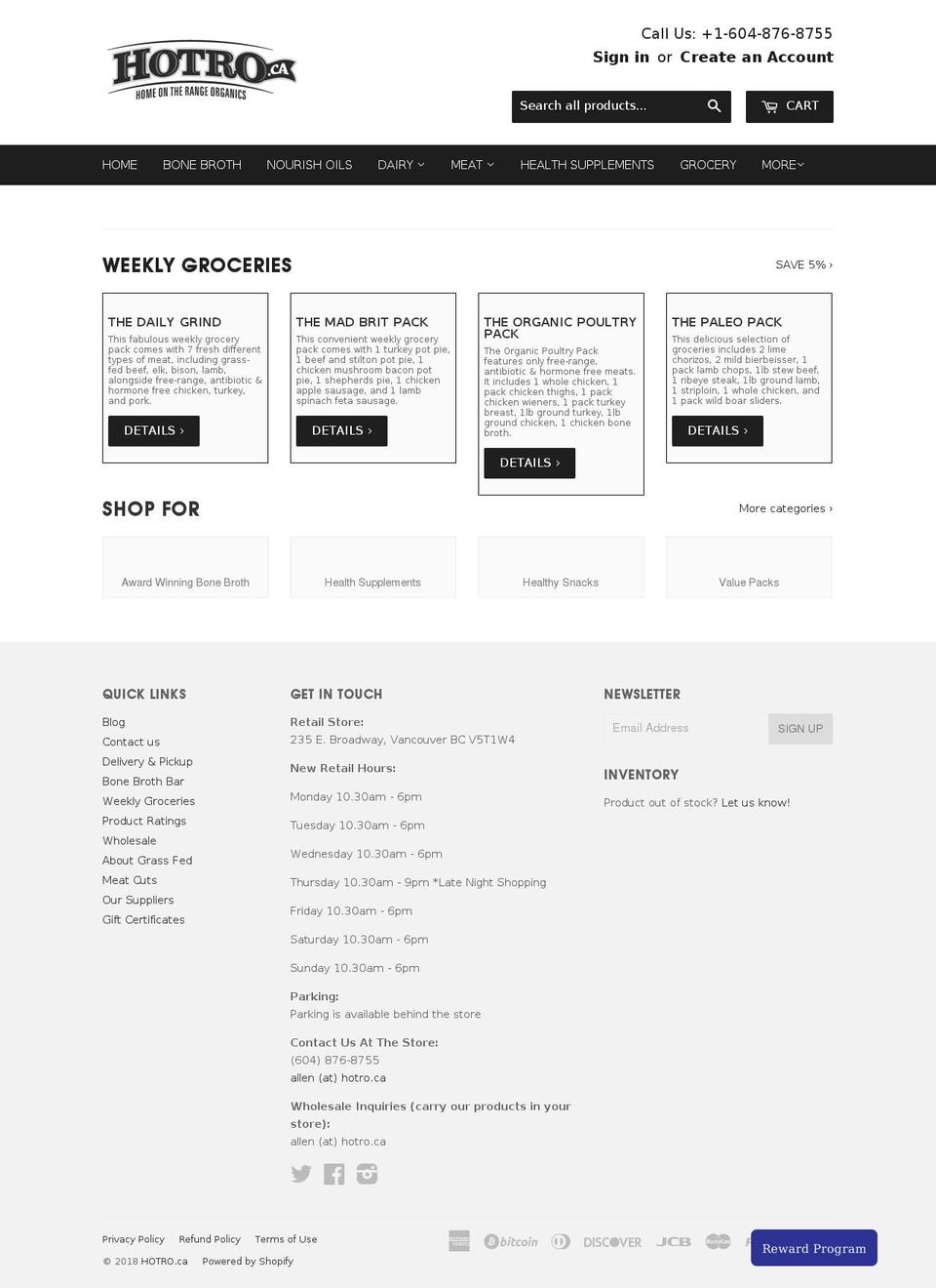 homeontherangefarms.com shopify website screenshot