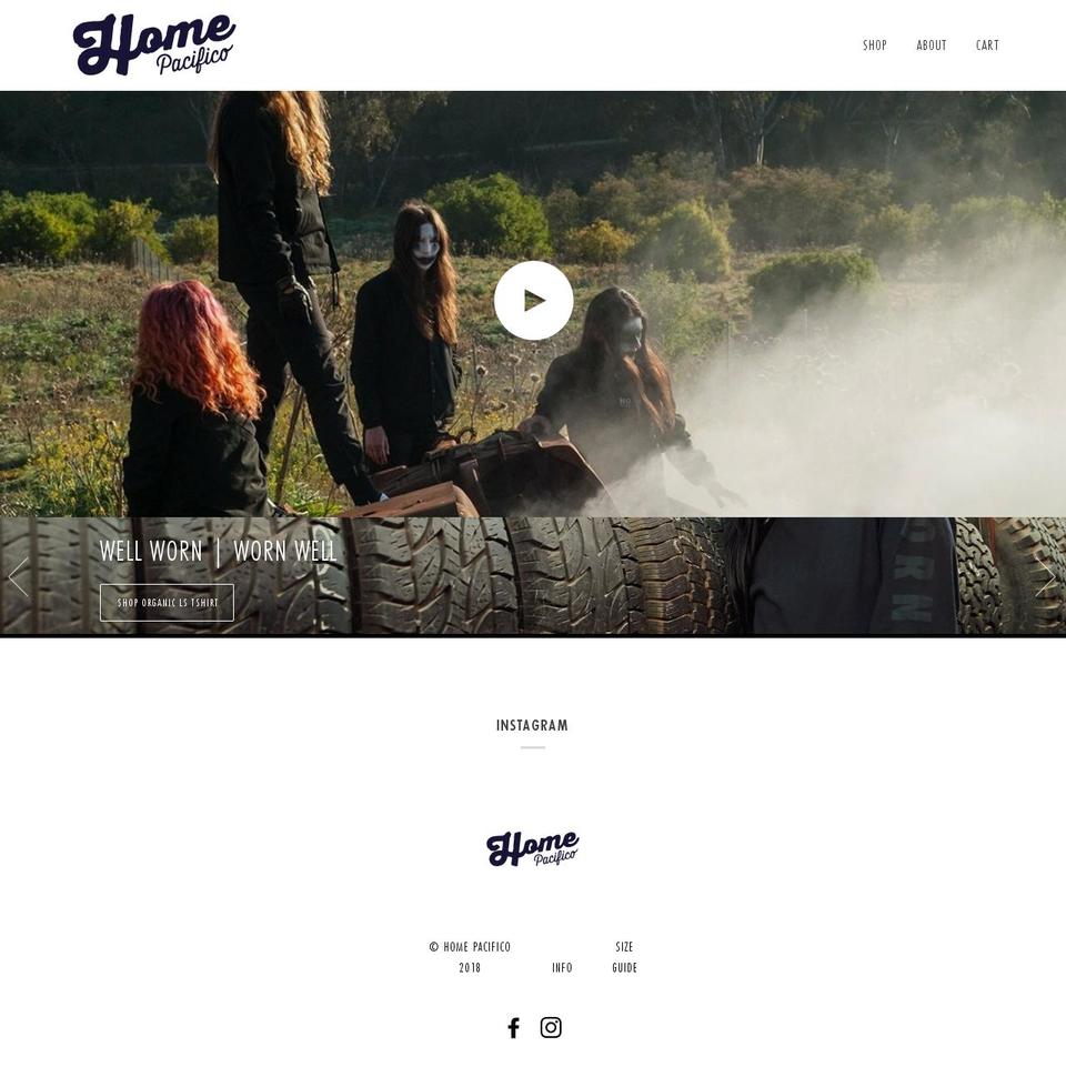 homepacifico.com — Shopify storefront screenshot