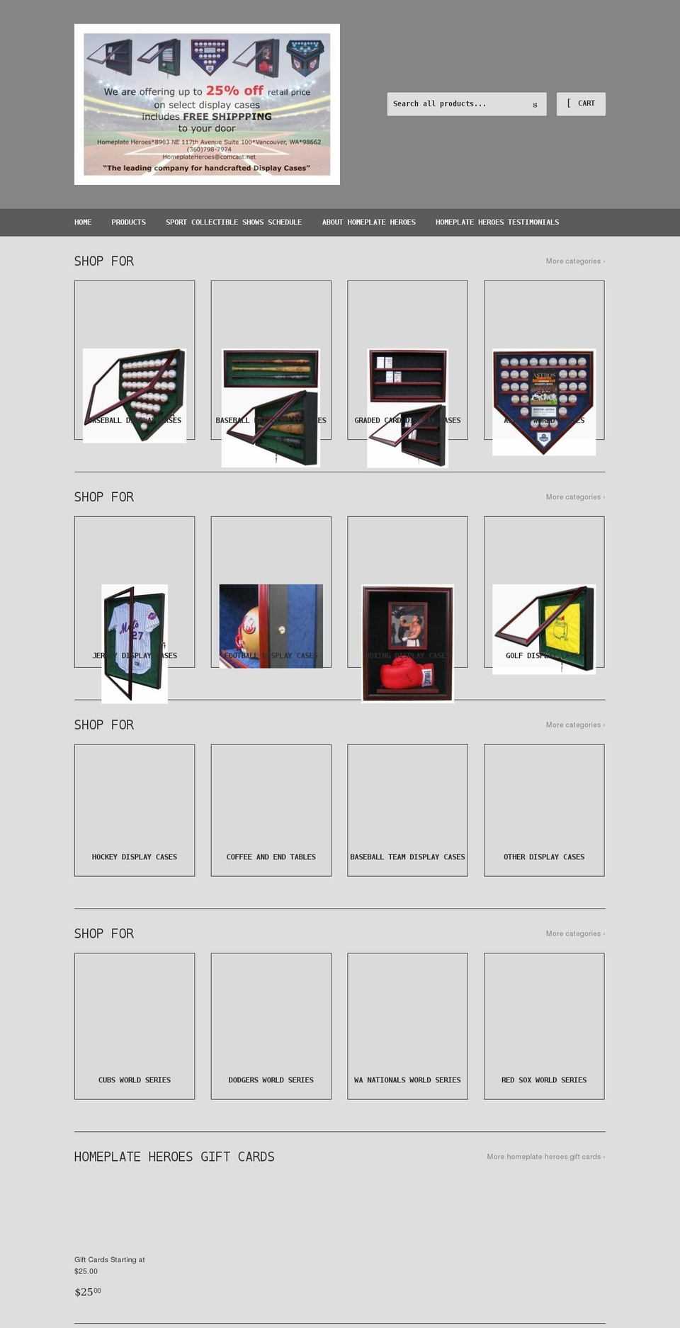 homeplateheroes.com shopify website screenshot