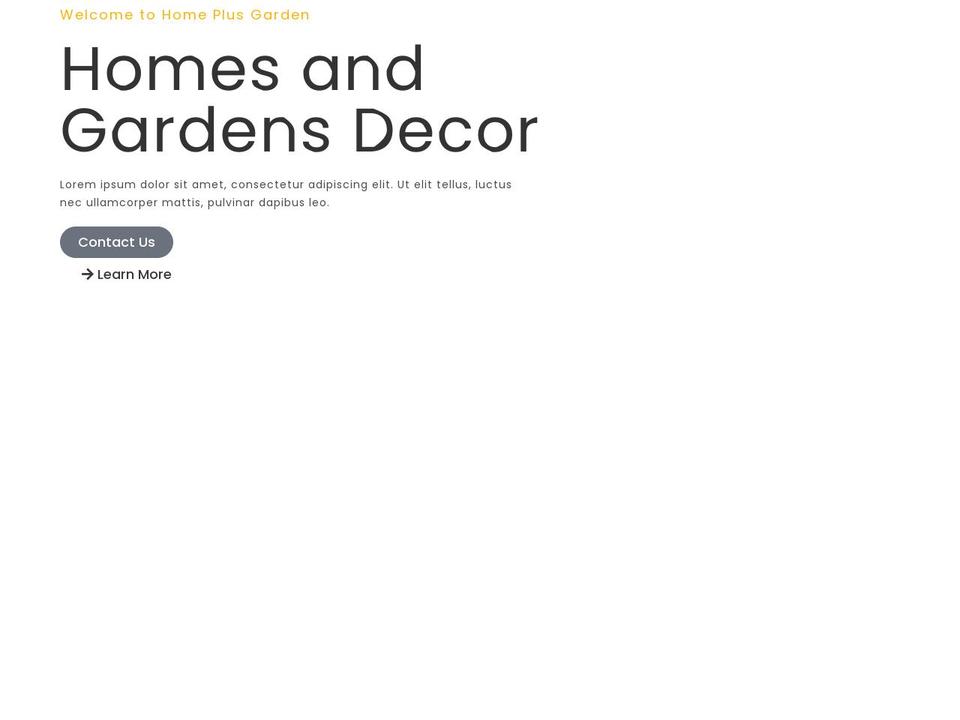 homeplusgardens.com — Shopify storefront screenshot