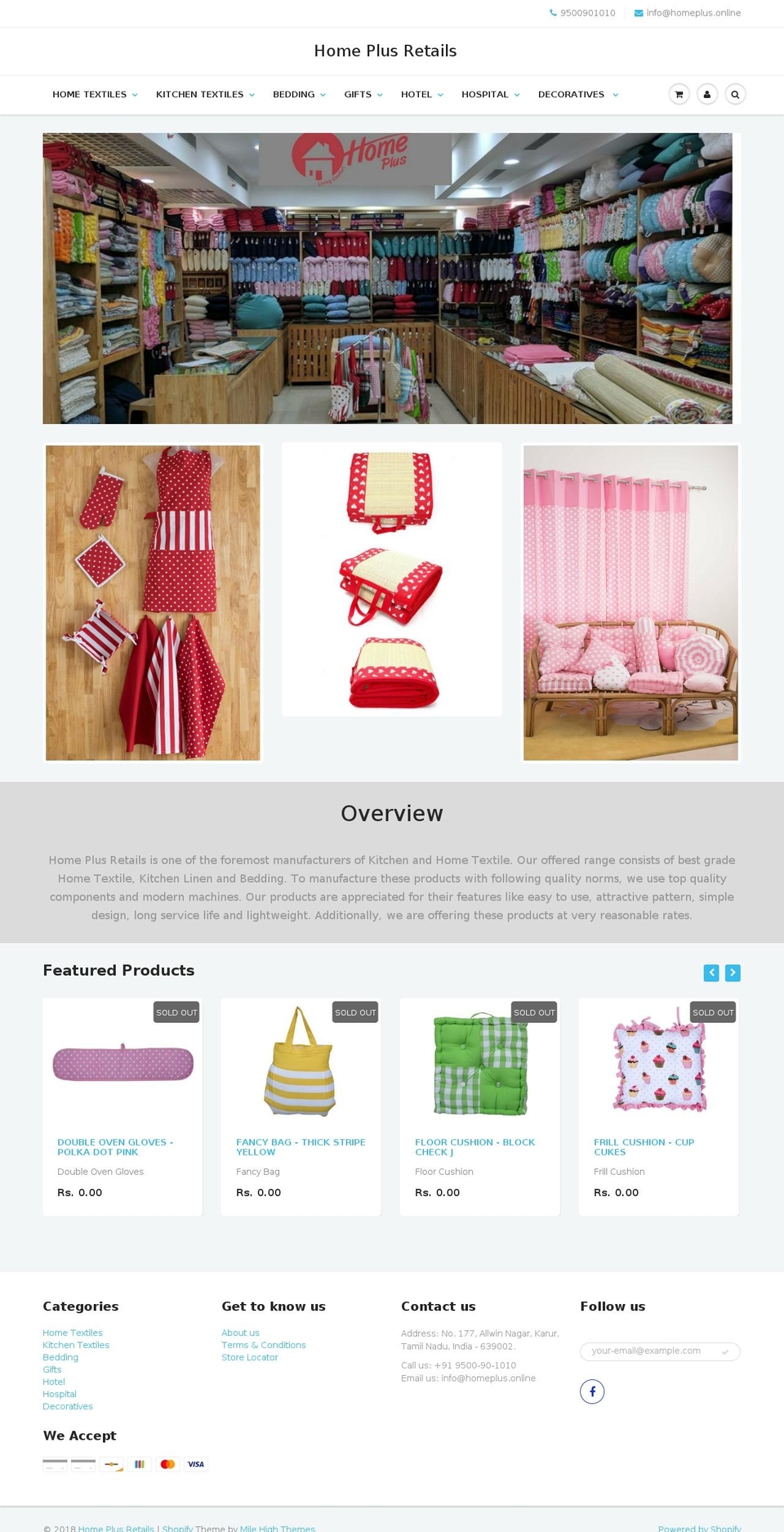 homeplusonline.com — Shopify storefront screenshot