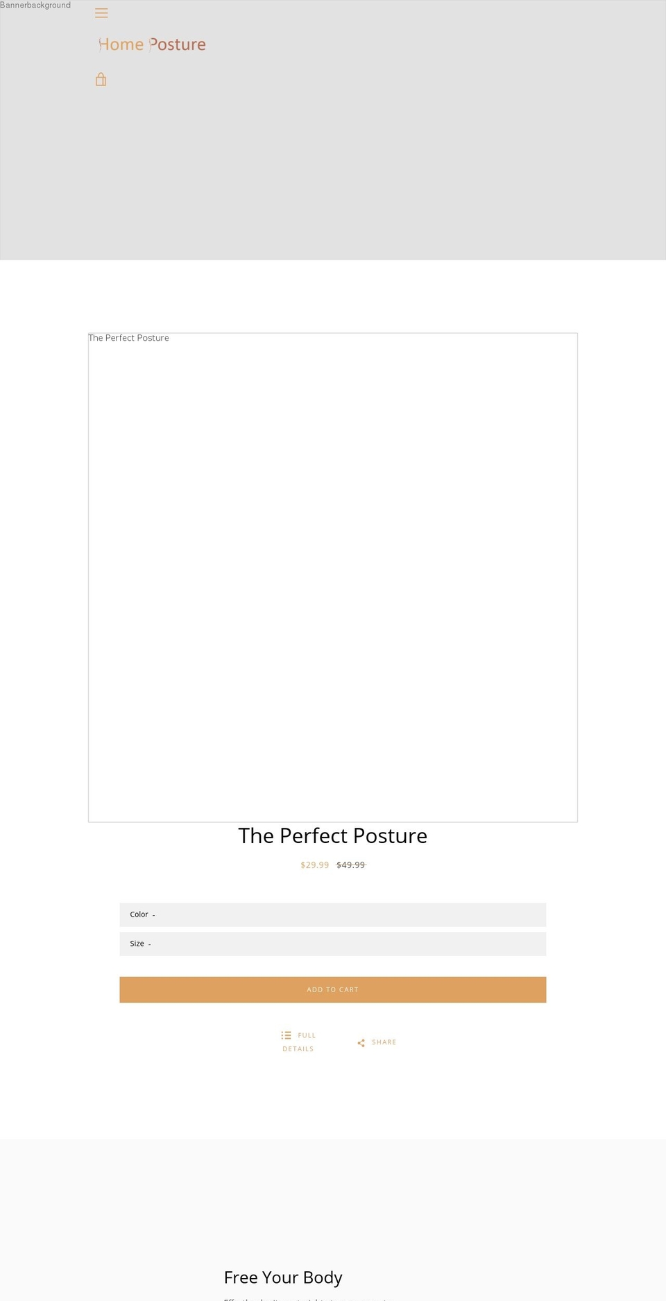 homeposture.com — Shopify storefront screenshot
