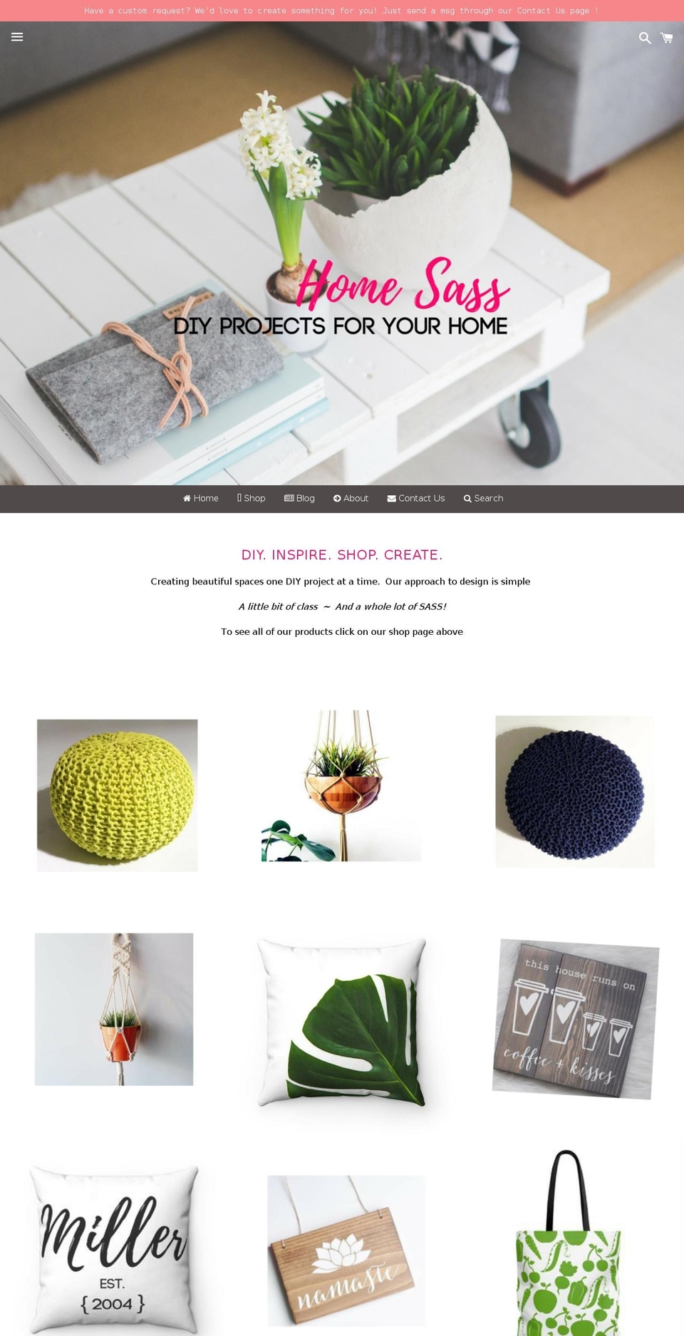 homesass.com — Shopify storefront screenshot