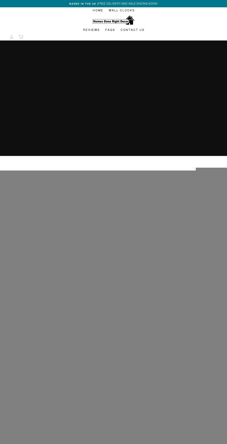 homesdonerightdecor.com shopify website screenshot