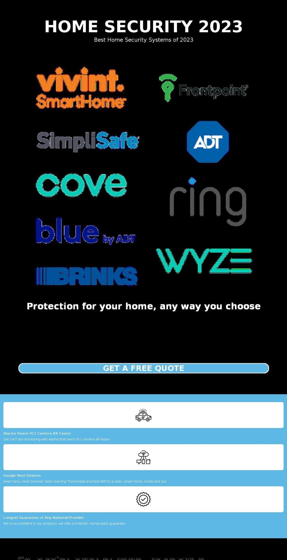 homesecuritydeals.site shopify website screenshot