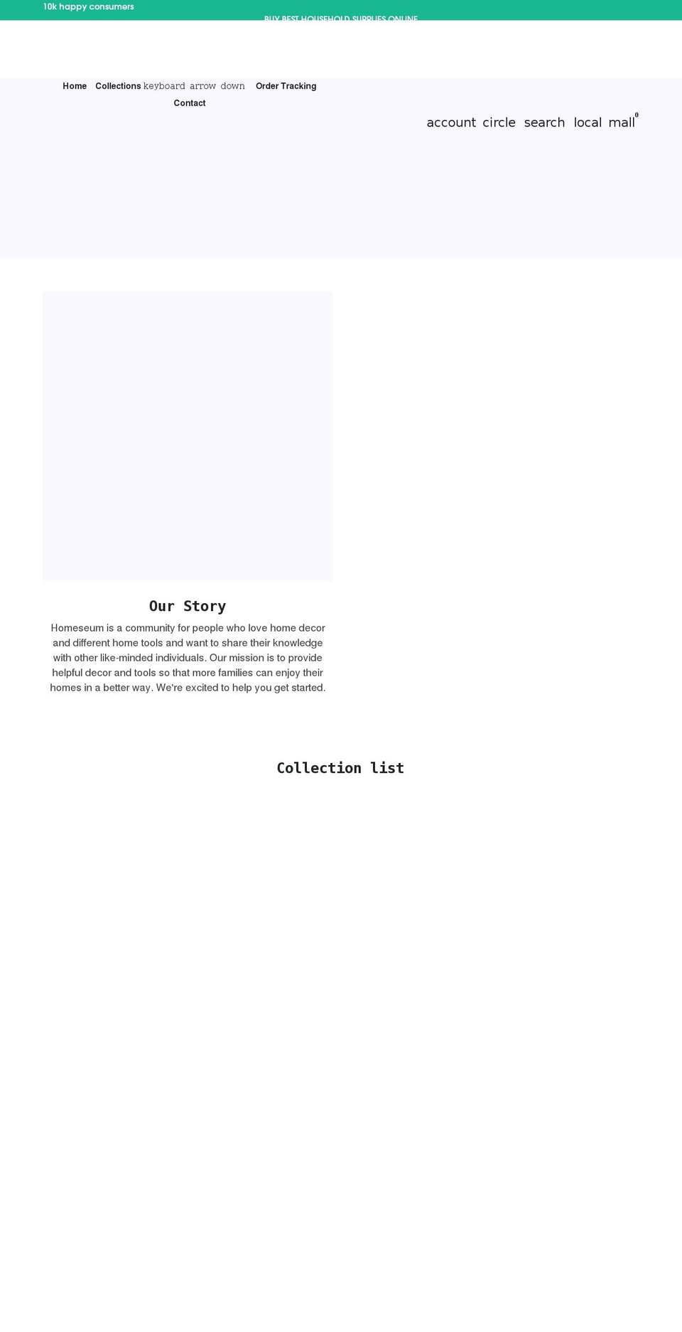 homeseum.com shopify website screenshot