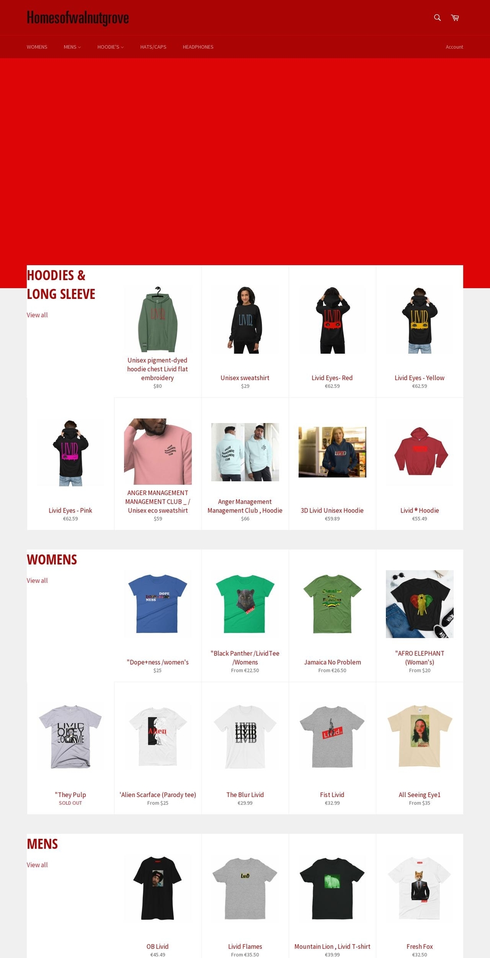 homesofwalnutgrove.com shopify website screenshot