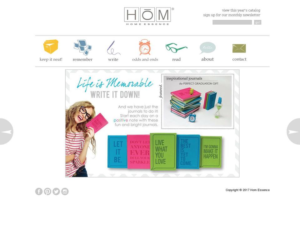 homessence.com shopify website screenshot