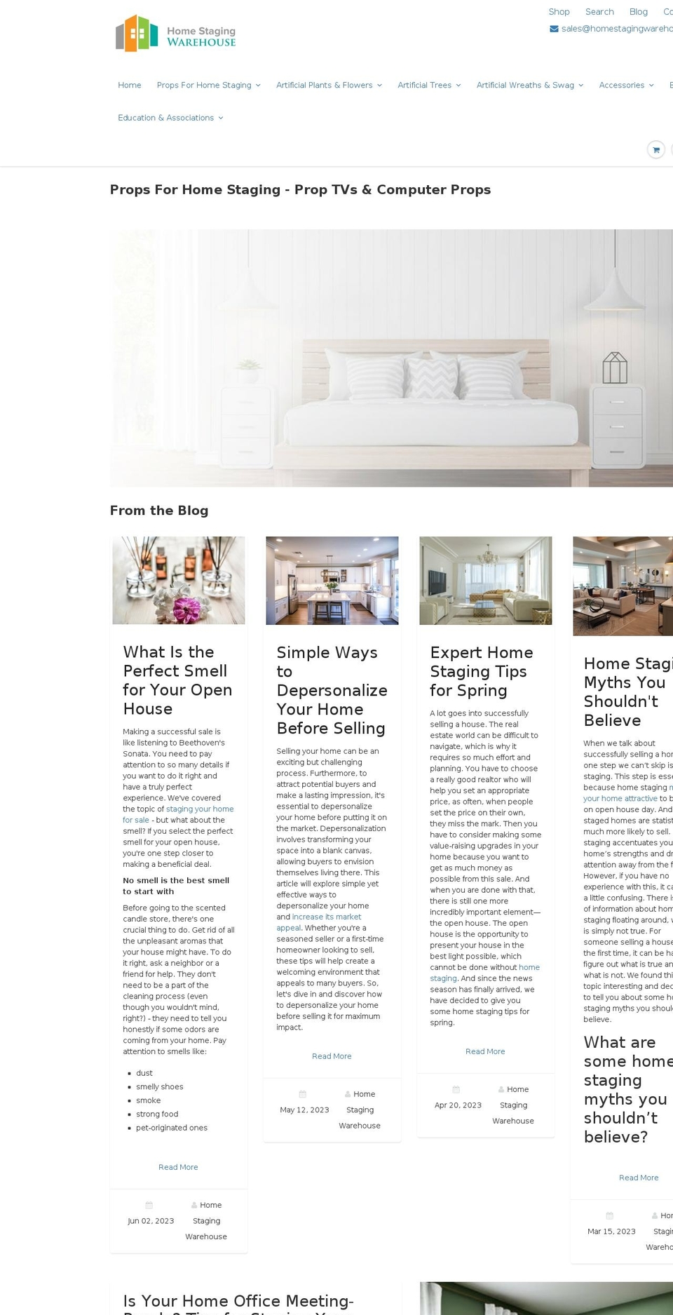 homestagingwarehouse.com shopify website screenshot