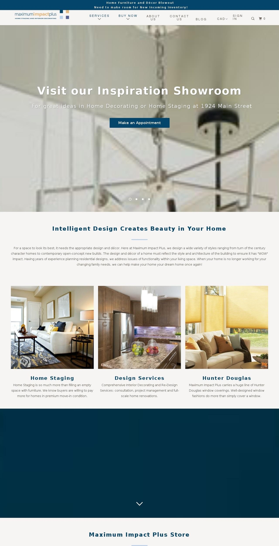homestagingwinnipeg.ca shopify website screenshot