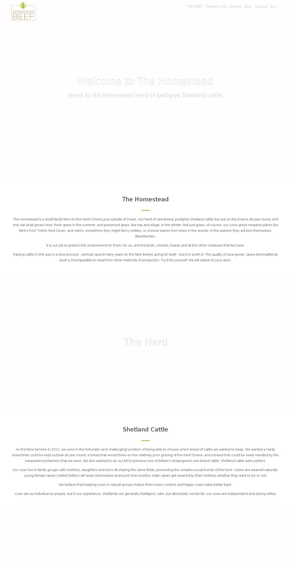 homestead.farm shopify website screenshot