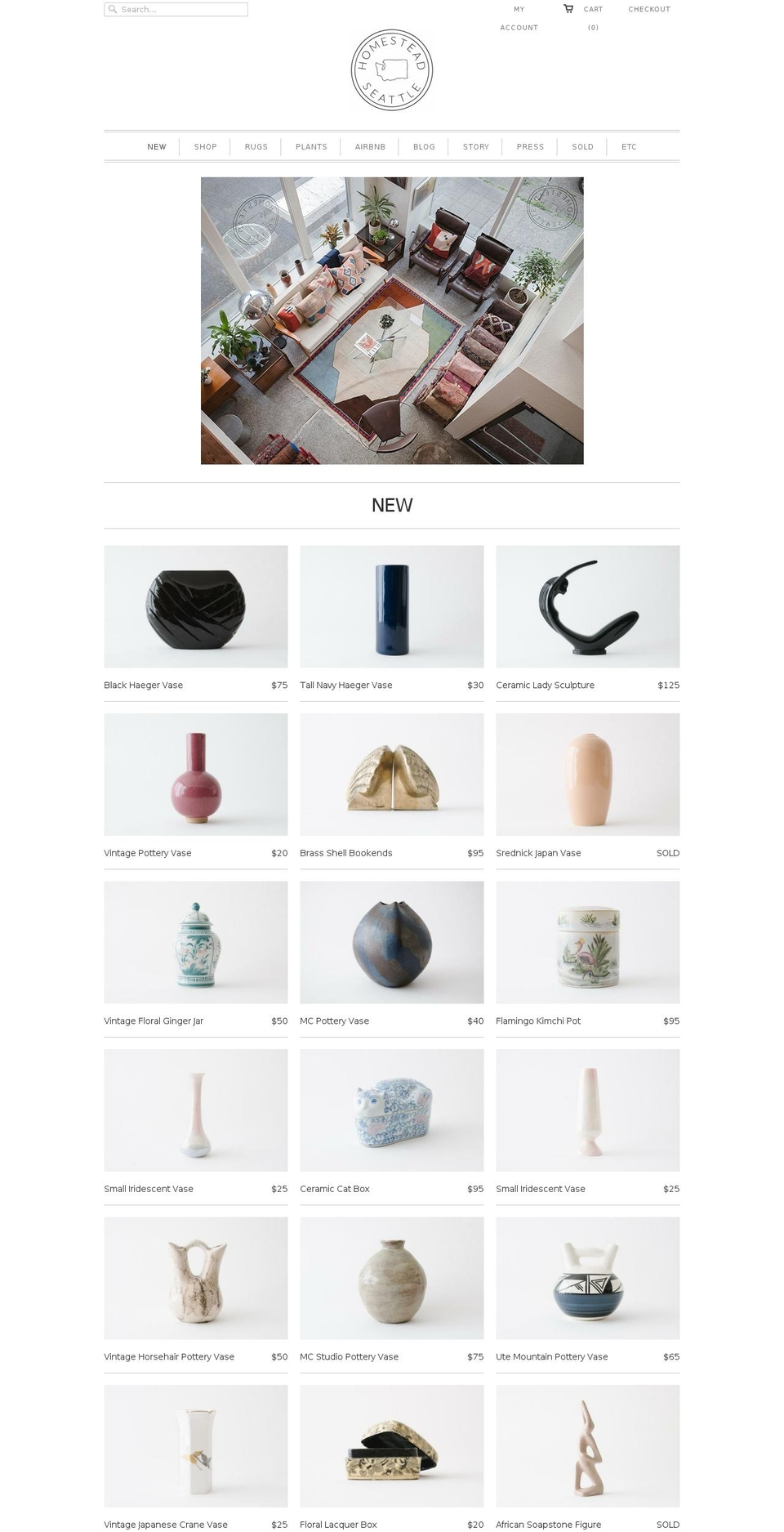 homesteadseattle.com shopify website screenshot