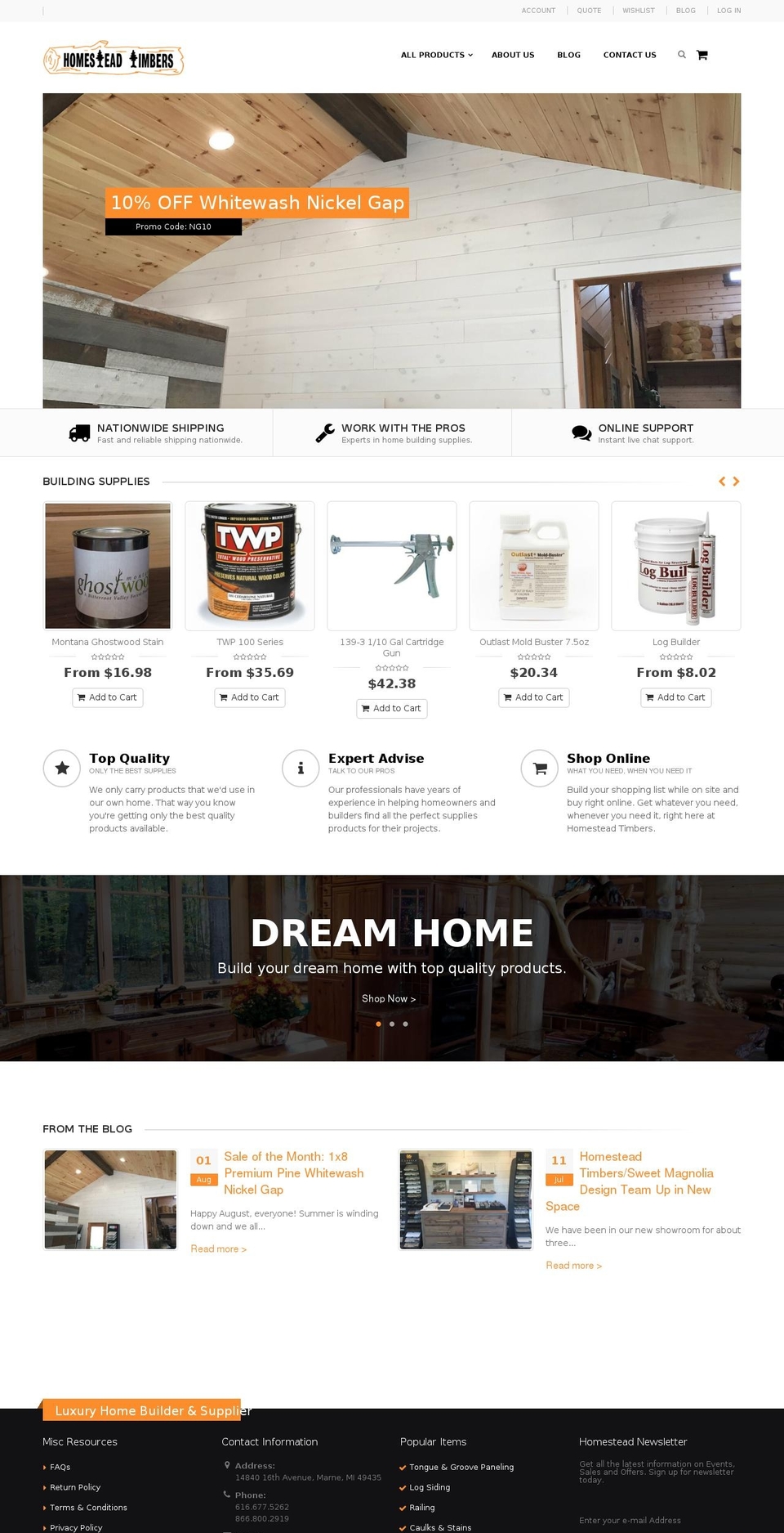 backup RAQ 040518_porto-home5-v1-0 Shopify theme site example homesteadtimbers.com