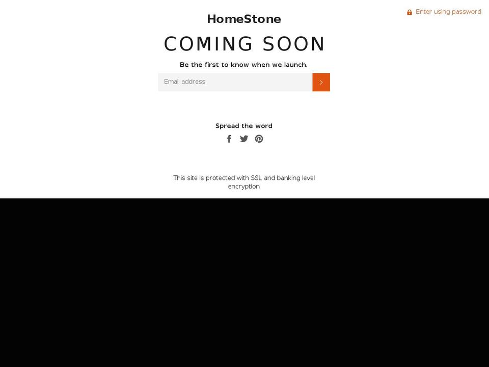 homestone.com shopify website screenshot