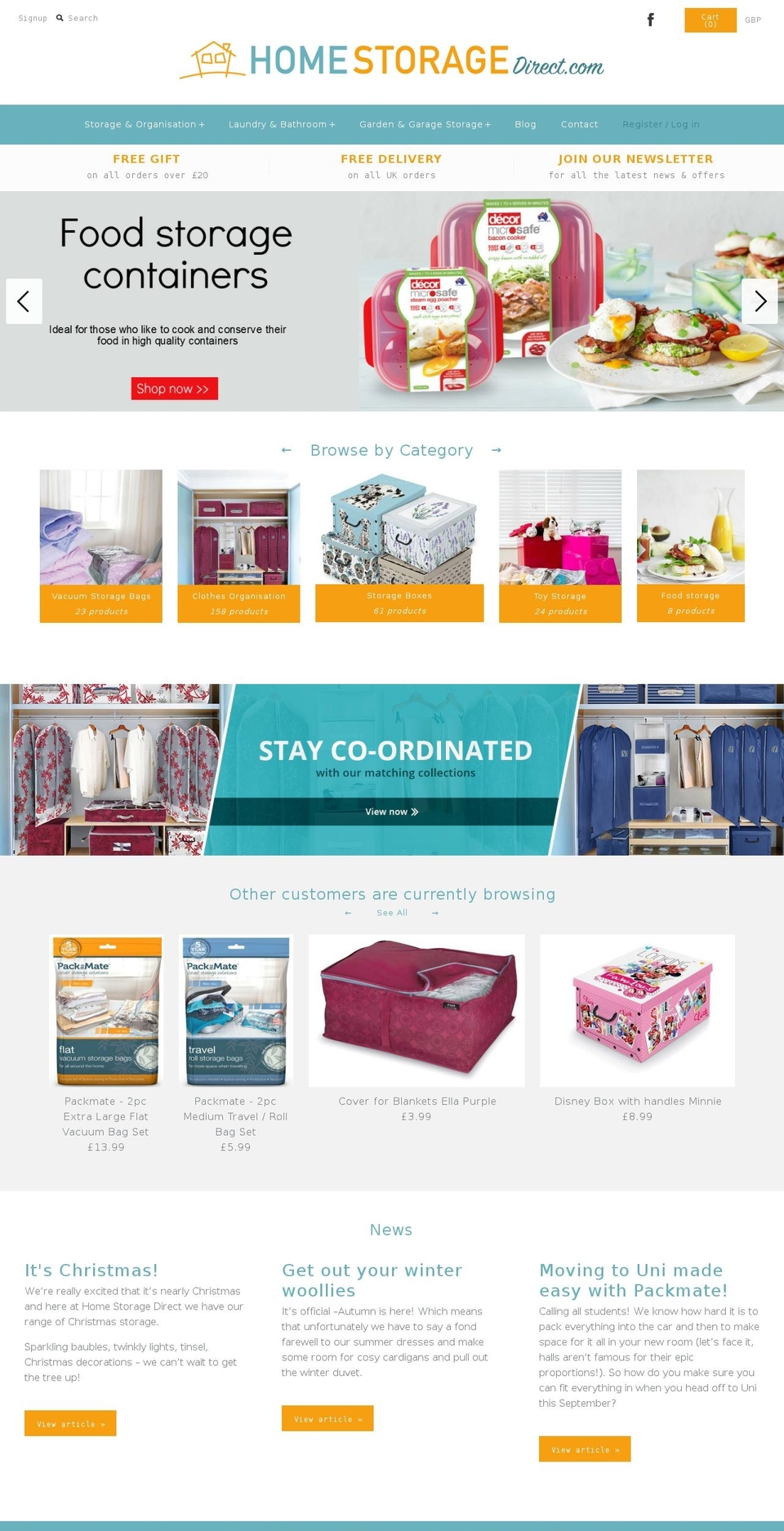 homestoragedirect.com shopify website screenshot