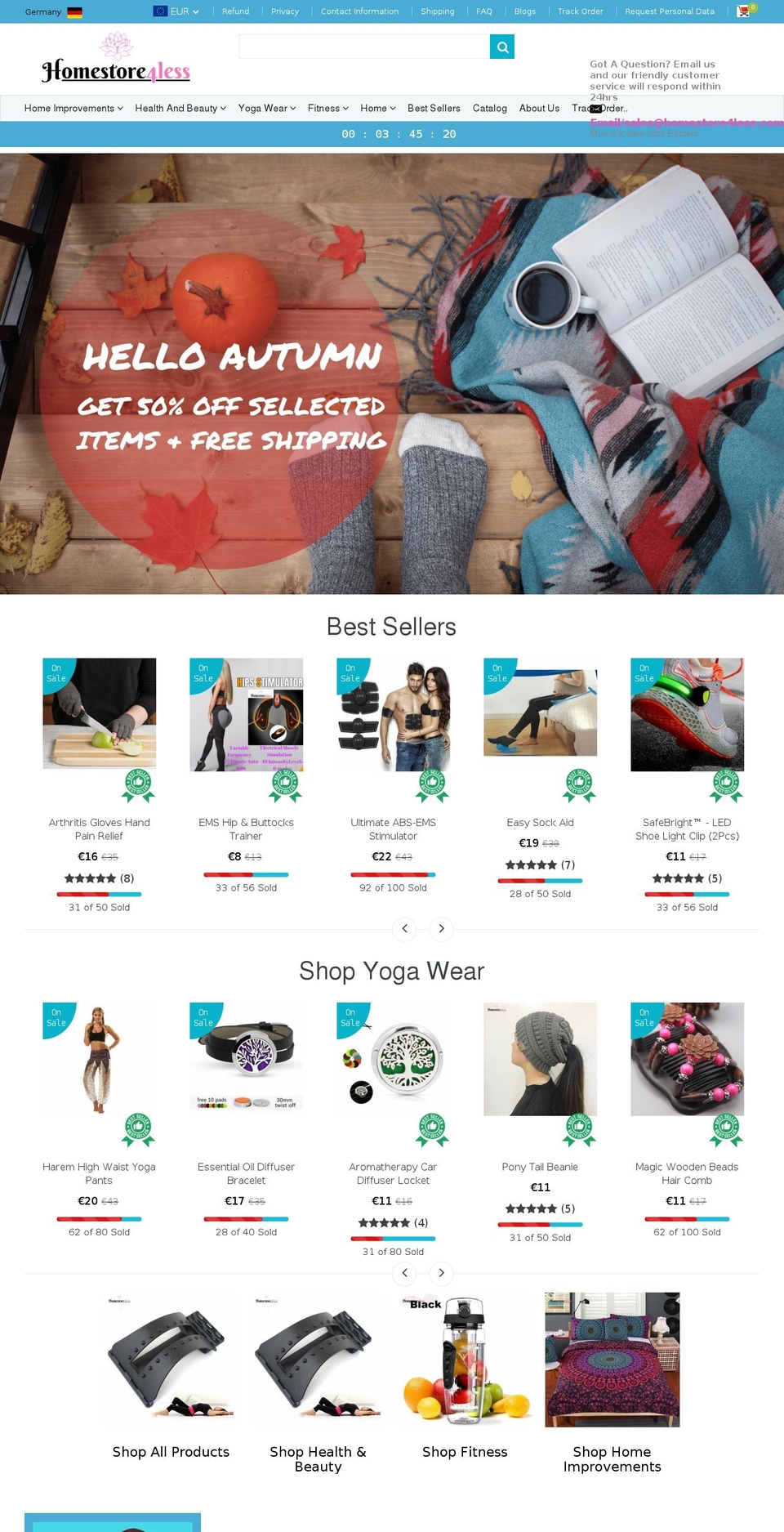 homestore4less.com — Shopify storefront screenshot
