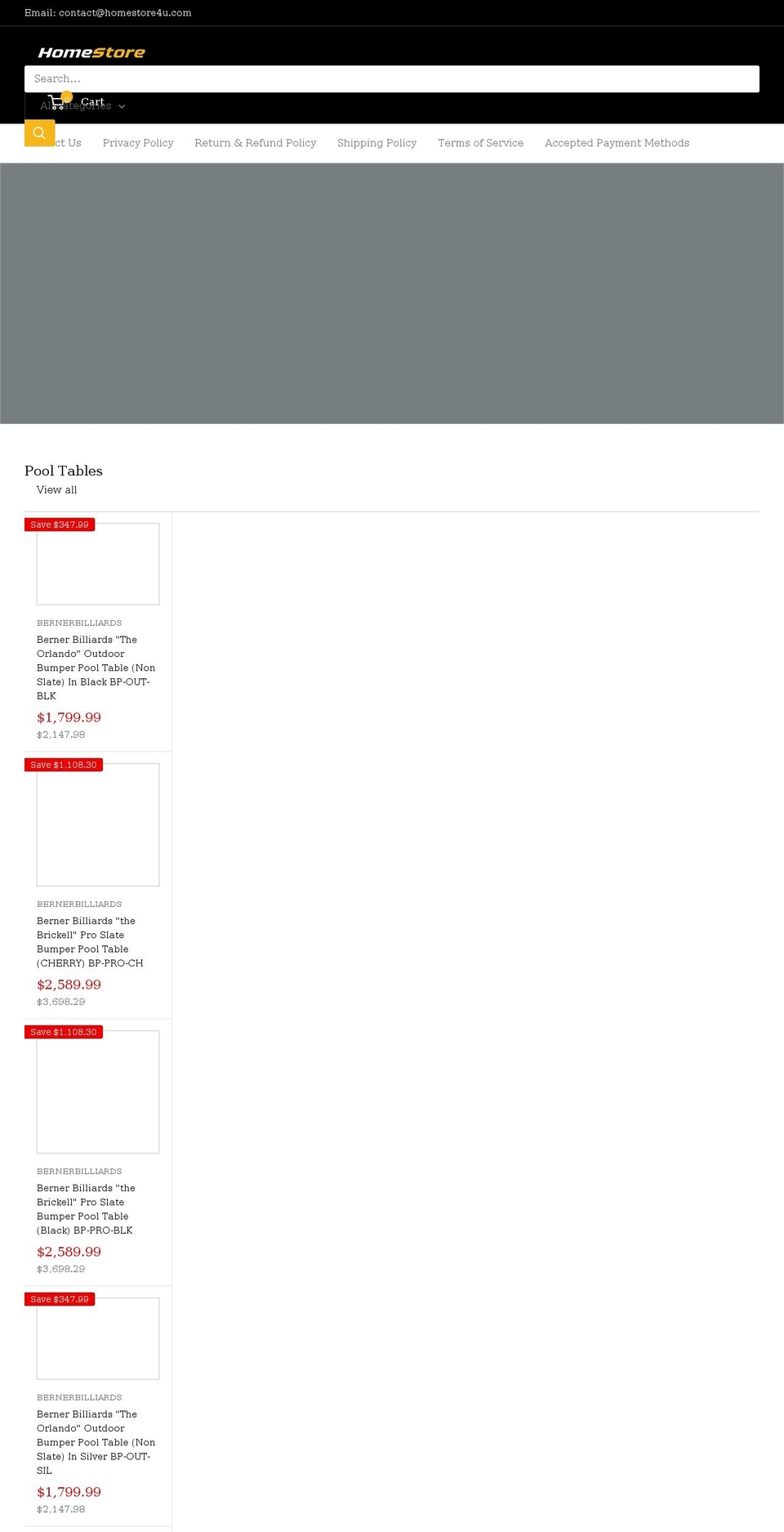 homestore4u.com shopify website screenshot
